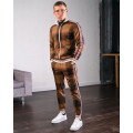 men's tracksuit spring autumn fashion Plaid tracksuit casual two piece set men's sports suit men's clothing men sets