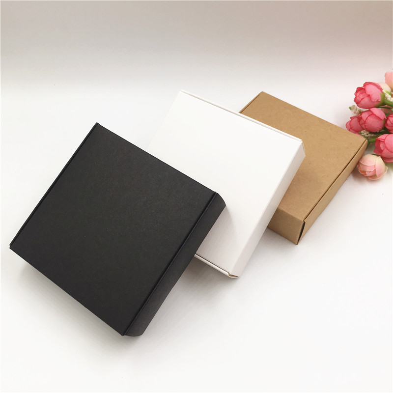 50PCS Blank Kraft Cardboard Gift Packaging Paper Boxes Aircraft Wedding Party Candy Wrapping Supplies