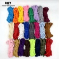 5mm Cotton Rope Craft Decorative Twisted Round Cord For DIY Sewing Handmade Home Textile Decoration Lanyard Thread Cords