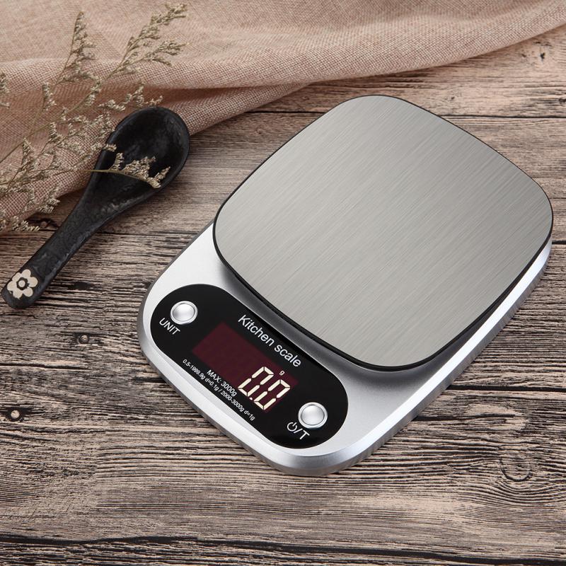 Kitchen Electronic scale 3kg/0.1g 10Kg/1g Digital Kitchen Scales LCD Display Balance Scale Food Weight Household Measuring Tools