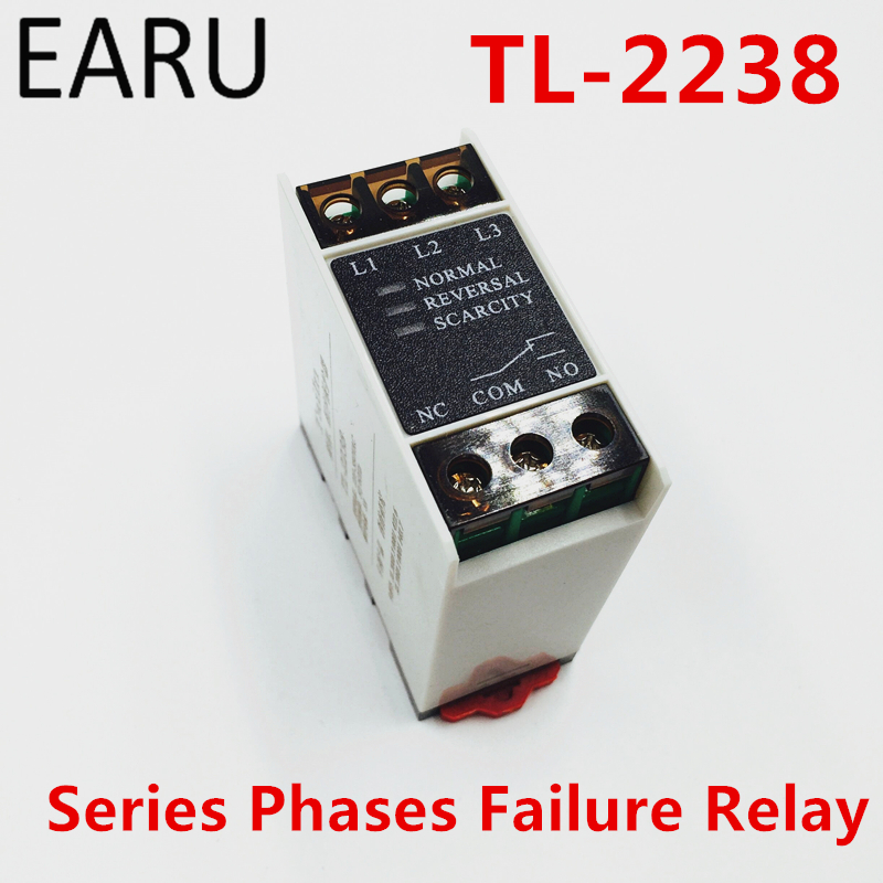 Free Shipping 1pc Series Phase Failure Sequence Phase Protect Relay TL2238 TL-2238 AC 220-380V for Eelvator Protective Device