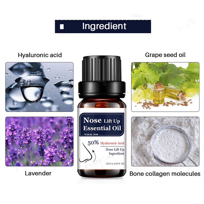 10ml Plant Extracts Nose Lift Up Essential Oil Anti-Aging Wrinkle Moisturizing Nose Shaping Serum Women Beauty Skin Care