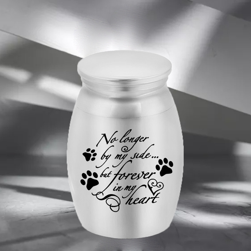 Engravable Mini Stainless Steel Cremation Urns for Pet / Human Ashes Casket Funeral Loss of Love Cremation Urn Jar