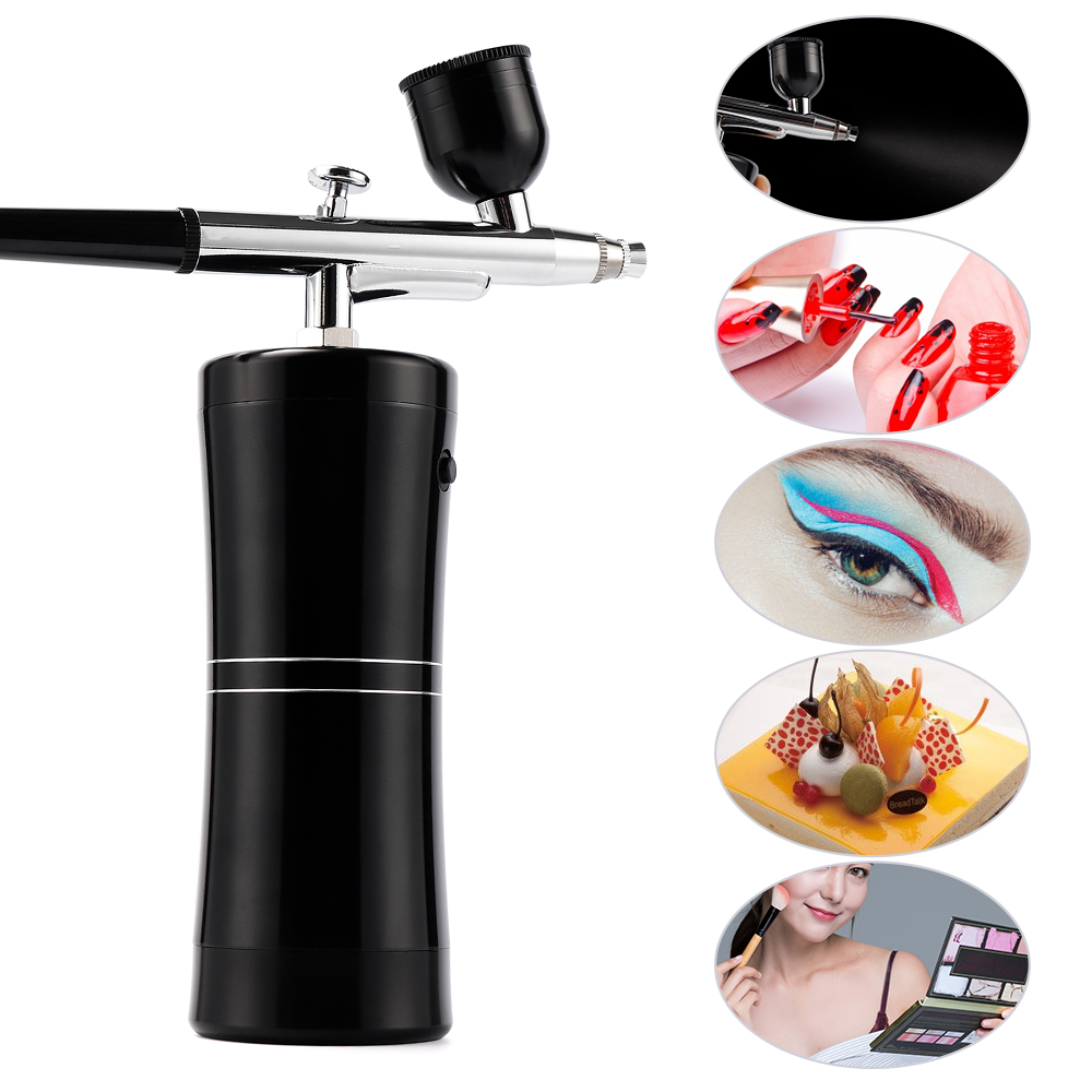 Single Action Airbrush Kit Compressor Portable Air Brush Paint Spray Gun Deep Hydrating Sprayer For Nail Art Tattoo Cake Makeup