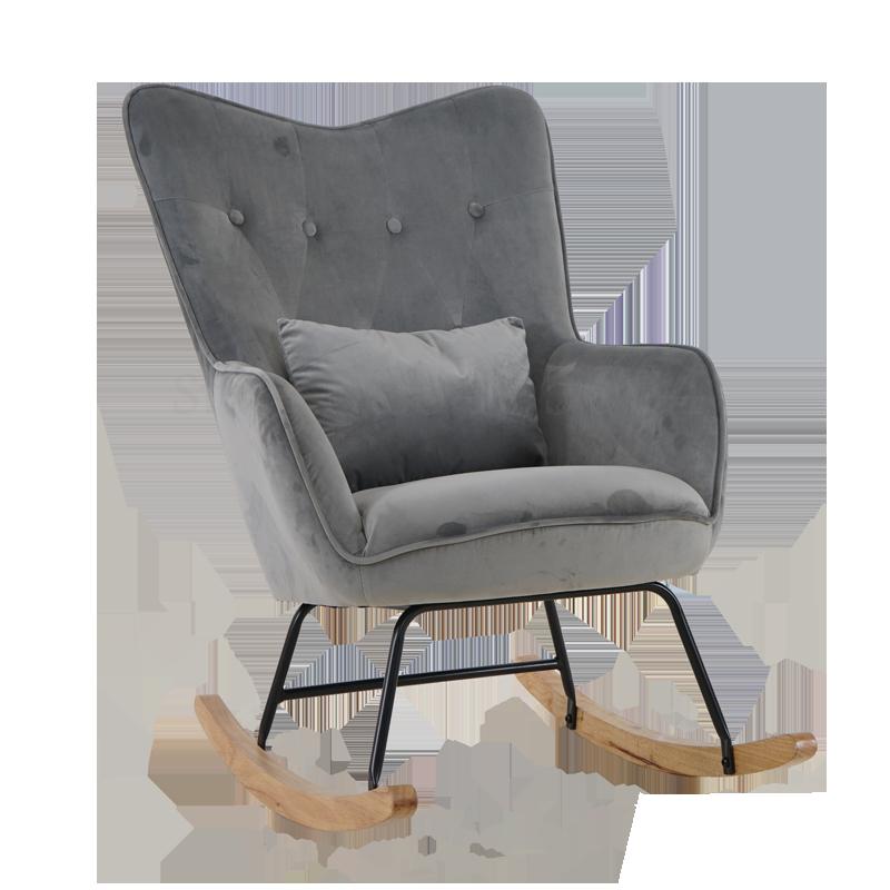 Nordic Rocking Chair Sofa Recliner Rocking Chair Getaway Chair Elderly Chair Bedroom Balcony Lounge Chair Siesta Chair
