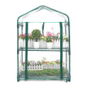 Mini Greenhouse 2 Layers Home Gardening Warm Room Outdoor Flower Plant Pot Winter Shelves Racks 70x50x95cm Garden Greenhouses