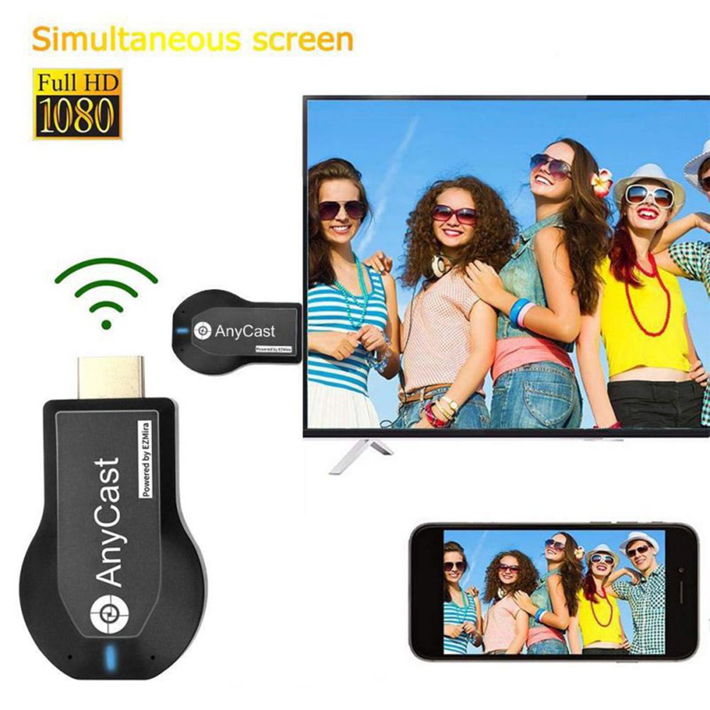 TV Stick 1080P Wireless WiFi Display TV Dongle Receiver for AnyCast M2 Plus for Airplay 1080P HDMI-compatible TV Stick