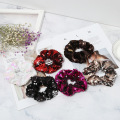 Colored Sequin Hair Scrunchies Women hair Accessories Scrunchies Elastic Hair Rope Bow Ties Ponytail Holder Hairband