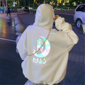 oversized Hoodie women Sailor Moon velvet Reflective Cartoon Women Loose Casual Long Sleeve Pullover Tops Streetwear Sweatshirt