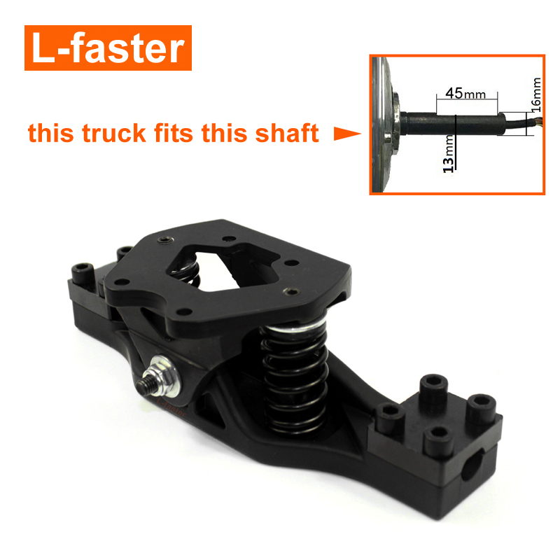 Off Road Skateboard Truck For Single Shaft Hub Motor Wheel Mountain Board Spring Truck Compatible With Hoverboard Motor wheel