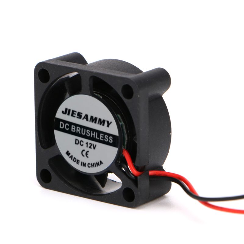 DC 12V 25*25*10mm Small 2-Wire Brushless Cooling Fan 2510S For 3D Printer Parts 95AD