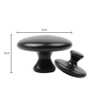 2pcs Black Basalt Stone Essential Oil Massage Mushroom Shape Spa Energy Stone for Body Face Massage Stone