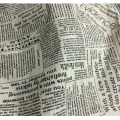 50x150cm Retro Newspaper Letter Printed Cotton Linen Patchwork Fabric Sewing Material DIY Handmade Quilting Patchwork Cloth