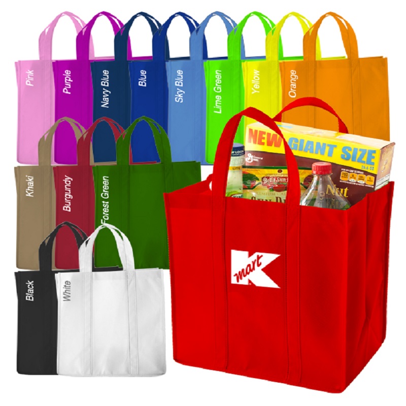 500pcs/lot Custom Personalized Your Logo Printed Shopping Tote Bag Wholesales Promotional Reusable Grocery Bag for New Store