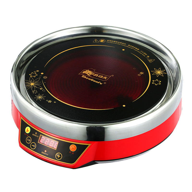 Multifunctional Commercial Hot Pot Electric Ceramic Stove Round Table High Power Light Wave Electric Ceramic Stove 2200W QW-2211