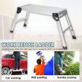 Aluminum Alloy Platform Step Up Stool Step Ladders Non-Slip Folding Work Bench Drywall Ladder Warehouse Home Construction Tools