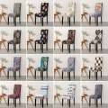 Stretch Removable Dining Chair Cover Spandex Elastic Chair Slipcover Dining Room Chair Case for Wedding Hotel Banquet