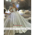 Dubai Luxury Heavy Beading wedding dress sparkling bridal dress 2020 Amanda Novias brand real work