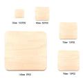 Multifunction Handcarft Gifts Plywood Square Wood Pieces Blank Plaque for DIY Craft Scrapbooking Building Model Wood DIY Crafts