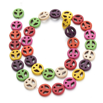 Approx.31pcs/pack 12mm Colored Carved Hollow Loose Semi Precious Stones Spacer Beads Created Seed Beads DIY Jewelry F1320