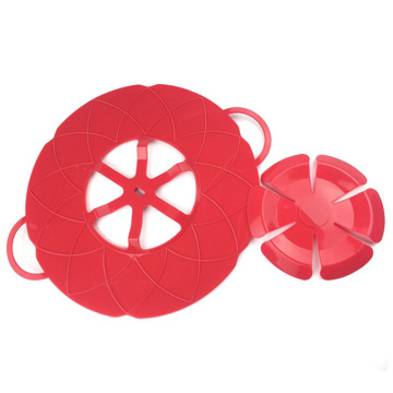 Dropshipping Multi-function Flower Cookware Parts Silicone Boil Over Spill Lid Stopper Oven Safe for Pot Pans Home Cooking Tools