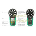Mastech MS6252B Digital Anemometer LCD Electronic Wind Speed Air Volume Measuring Meter with Temperature and Humidity Display
