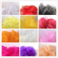 48cm X 5M Mariage Yarn Tulle Roll Sheer Crystal Organza Fabric Baby Shower Birthday Event Party Supplies for Wedding Decoration