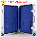 LEINASEN sale 20"24"29" inch 100% aluminium rolling luggage business travel suitcase aluminum spinner trolley bag on wheel