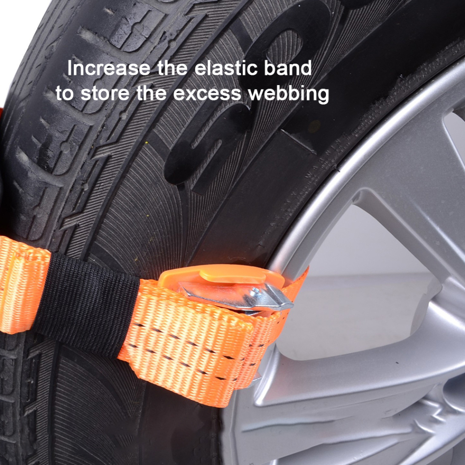 2Pcs Tire Wheel Chain Anti-slip Emergency Snow Chains For Ice/Snow/Mud/Sand Road Safe Driving Truck SUV Auto Car Accessories