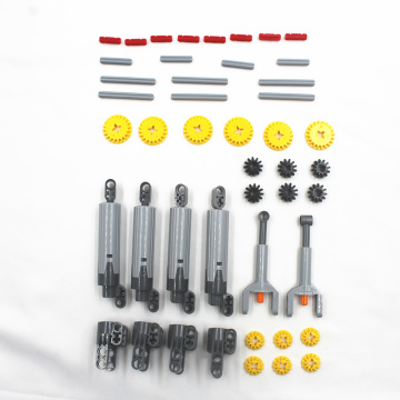 46pcs TECHNIC LINEAR ACTUATOR PRO KIT Cylinder Piston power functions robot car gear axle connector pack compatible with lego