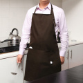 Kitchen Apron 100% Cotton Hairdresser Chef Cooking Aprons For Women Men With Pockets And Adjustable Neck Straps