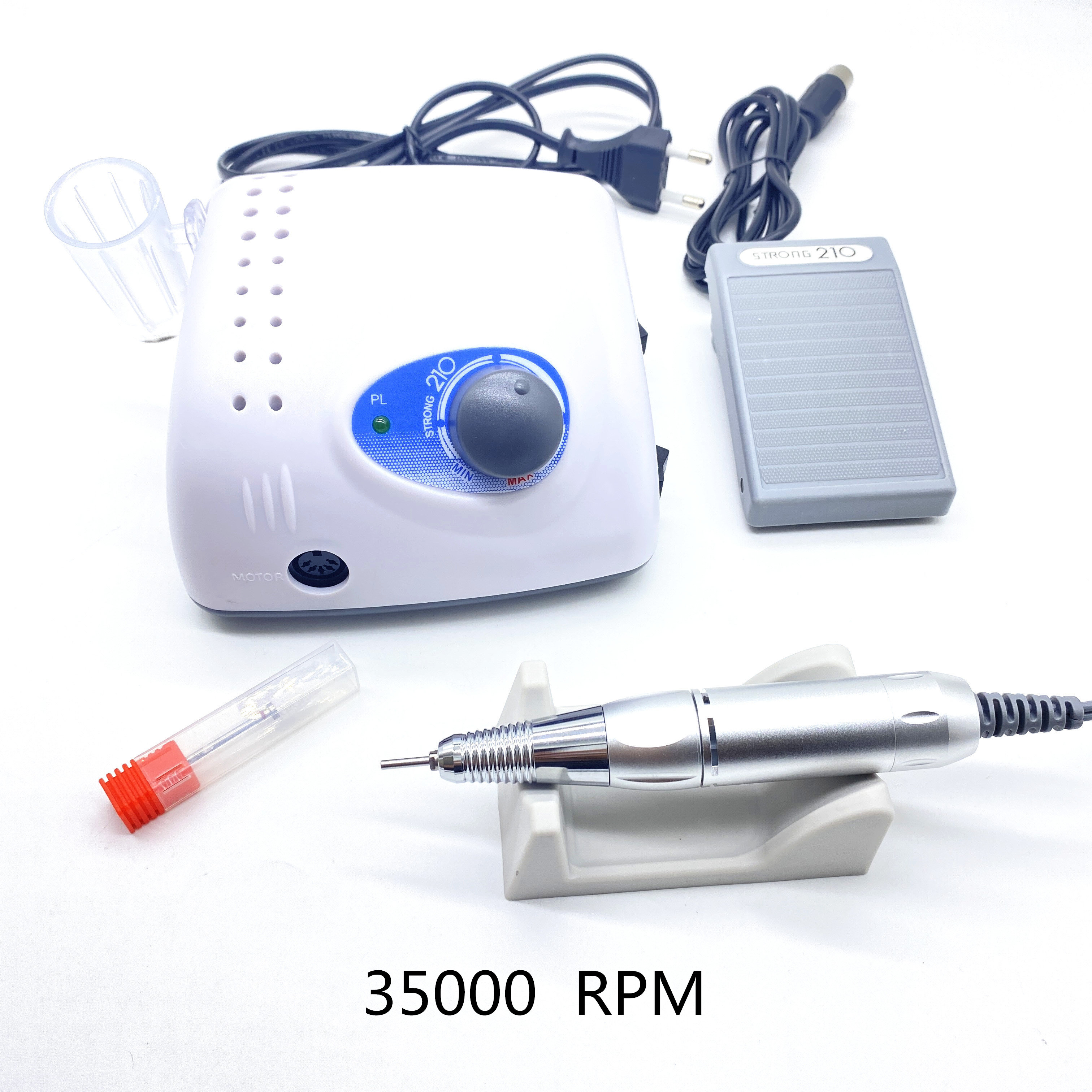 40000RPM Strong 210 Control Box strong 105L Micromotor Handpiece Electric Manicure Drill polishing Drill equipment Used for Nail