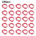 100PCS Chicken Leg Ring Adjustable Size Poultry Leg Buckle Digital Label For Chicken Duck Pigeon Poultry Farming Distinction