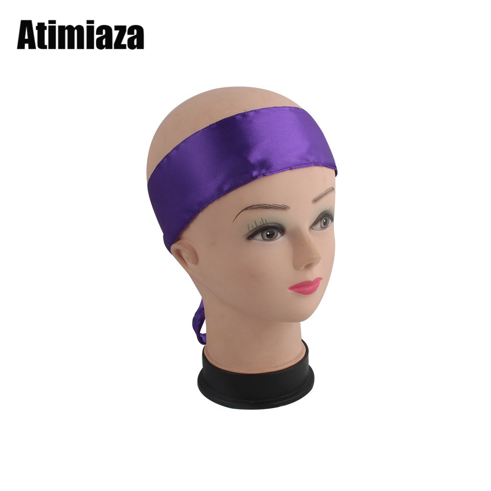 Atimiaza Satin Edge Laying Scarf Edge Wraps For Hair Frontals Wigs Soft Women's Satin Headband For Makeup, Facial,Sport,Yoga