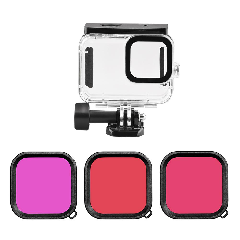 For Go pro Hero 9 Accessorie Waterproof Underwater Housing Case Diving Cover Lens Filter For Gopro Hero 9 Black Action Camera
