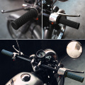 Alconstar- 7/8" 22mm New Vintage Cafe Racer Motorcycle Motocross Handle Bar Hand Grips Bar End Motocicleta for CG125 CB400