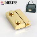 1/2pcs High Quality Bag Lock Snap Women Handbag Metal Buckles Mortise Lock DIY Replacement Purse Locks Clasp Accessories