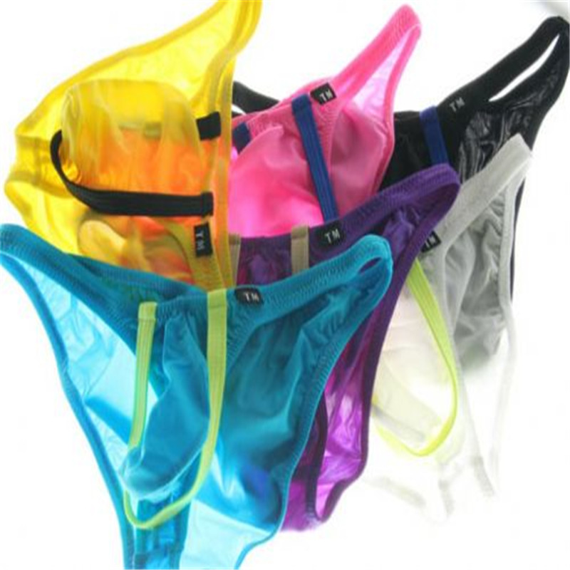 Men's Briefs Sexy Transparent Mens Sexy Underwear Briefs Underwear U Convex Pouch New TM Man Briefs Boy Shorts Bottoms Top Rated