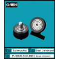 PU 696 Screw Pulley Bearing 6*20*5 mm ( 1 PC) Shower Room Roller Mute Wheel PU696 + M6*8 Engineered Plastic Bearings