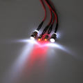 2 Sets 1/10 1/8 Upgrade Parts 4 LED Light Set Headlight Taillight for HSP RC Monster Truck Cars