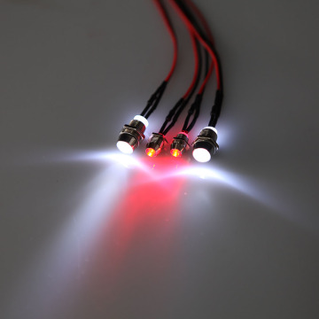 2 Sets 1/10 1/8 Upgrade Parts 4 LED Light Set Headlight Taillight for HSP RC Monster Truck Cars