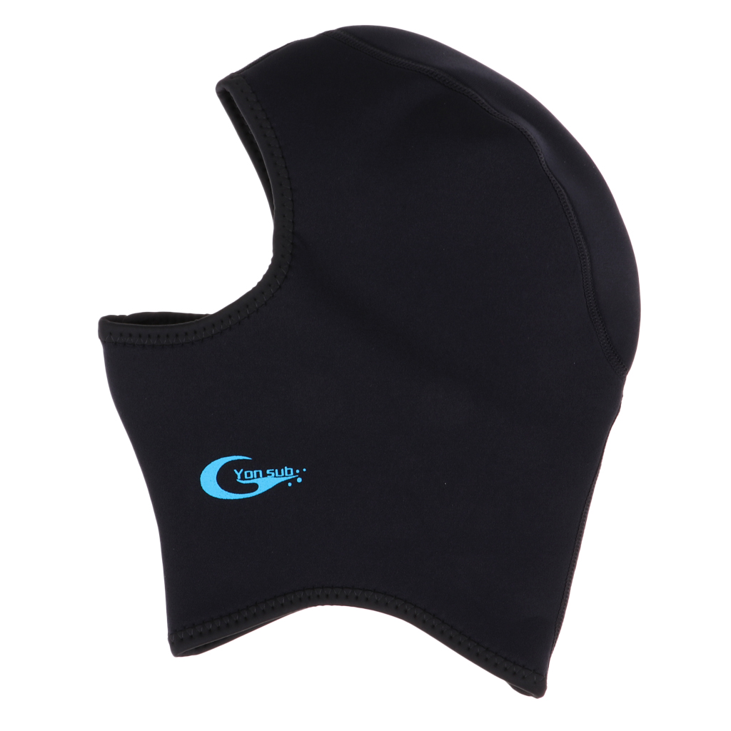 Neoprene Scuba Dive Wetsuit Snorkeling Bib Hood Surfing Swimming Cap 3MM for Women Men