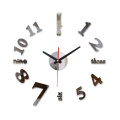 New 3d Diy Acrylic Mirror Clock Reloj De Pared Modern Design Wall sticker Decorative Quartz Living Room Needle