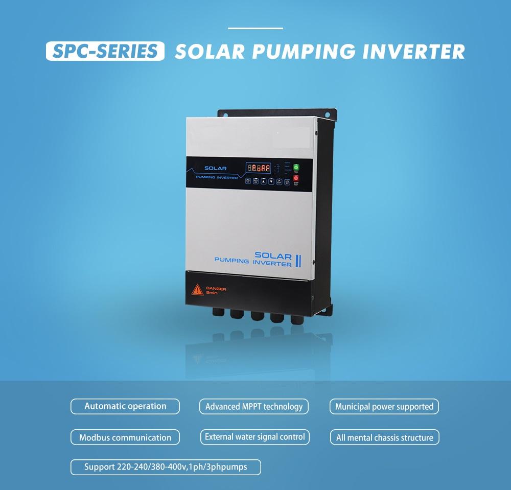 1.5KW 2.2KW Single Phase Solar Pump Inverter with MPPT Max DC input 440V with 1500W 2200W solar domestik water supply system