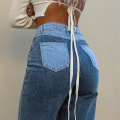 YIHAIFA Patchwork Straight Women's jeans Baggy Vintage High Waist Boyfriends Mom y2k Denim Distressed Streetwear 2021 Female
