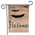2020 New Halloween Garden Flag Pumpkin Ghost Spider Web Bat Castle Print Vertical Seasonal Outdoor Flag Hanging Decor for Yard