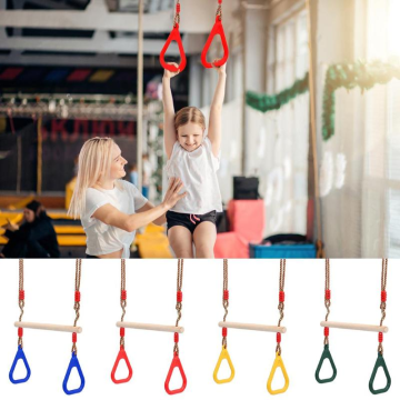 Adults Children Rings Swing Playground Flying Gym Rings Swing Flying Pull Up Ring Sports Outdoor Indoor Gym Swing