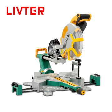 LIVTER 12 inch portable free cutting angle compound sliding mitre saw cutting machine stand miter saws for aluminum wood