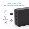 ORICO 4 Port Desktop Charger Adapter 5V 2.4A 15W Quick Charging USB Travel Charger for iPhone Samsung Xiaomi Huawei