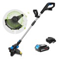 20V Electric Grass Trimmer Cordless Lawn Mower 12in Auto Release String Cutter Pruning Garden Tools 2000mAh Li-ion By PROSTORMER